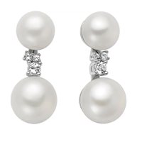 Earrings Miluna Woman in Silver Topazio PER2889